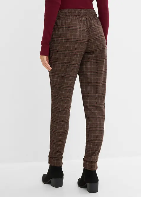 Pull on-bukse med Glencheck-m&oslash;nster, bonprix