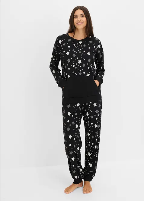 Pyjamas med &oslash;kologisk bomull, bonprix