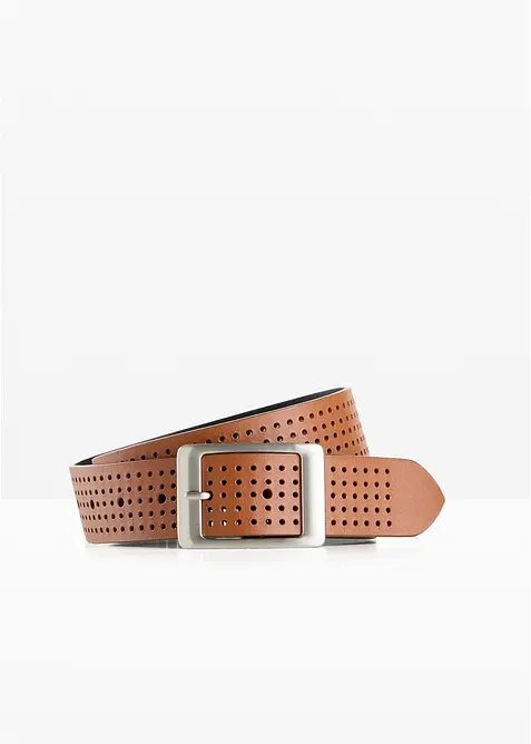 Skinnbelte med hullm&oslash;nster, bonprix