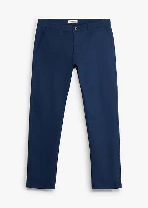 Relaxed fit chinos med stretch, straight, bonprix