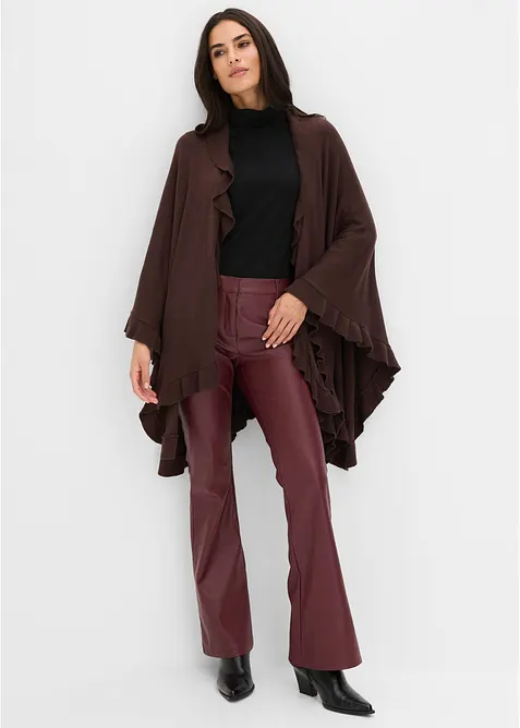 Poncho med kasjmirandel, bonprix
