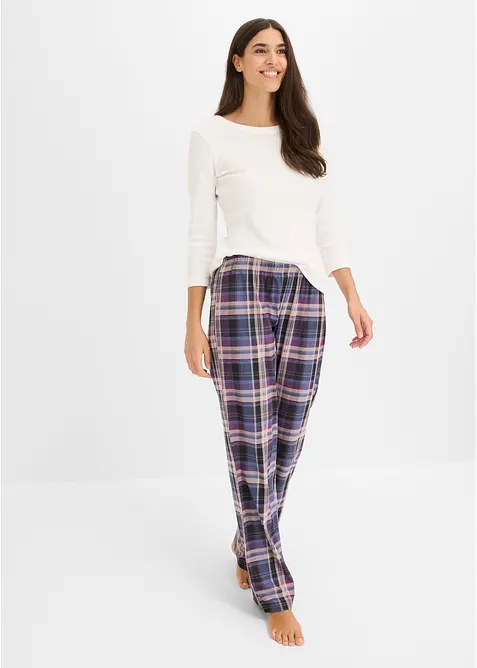 Pyjamasbukse i 100% bomull (3-pack), bonprix