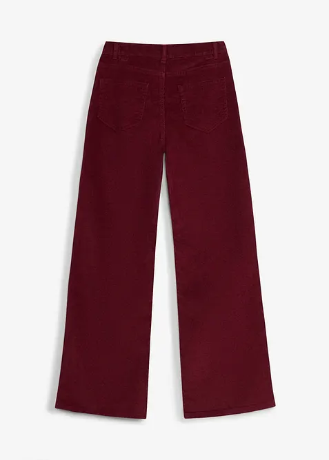 Behagelig kordfl&oslash;yelsbukse, Loose fit, bonprix