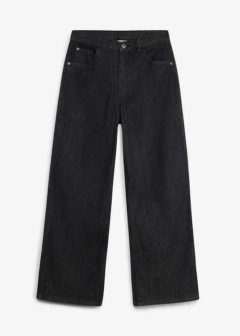 Wide Leg-jeans Mid Waist, bonprix