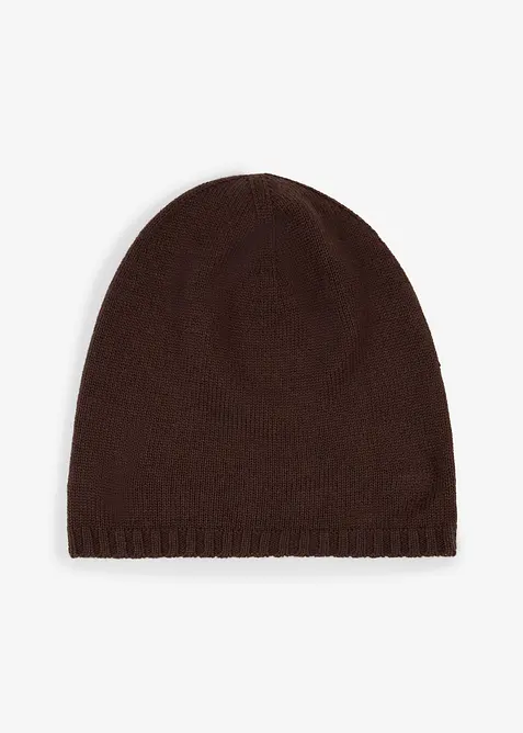 Finstrikket lue med merinoull, bonprix