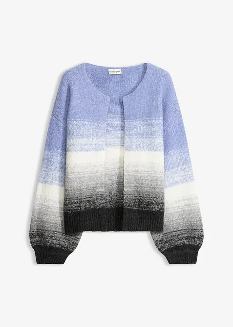 Grovstrikket cardigan i myk garnmiks med ull, bonprix