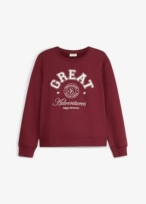 Sweatshirt i 100% &oslash;kologisk bomull, bonprix