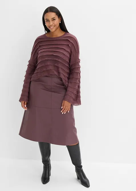 Oversized genser, semitransparent, bonprix