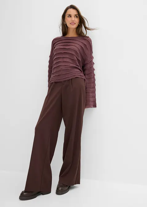Oversized genser, semitransparent, bonprix
