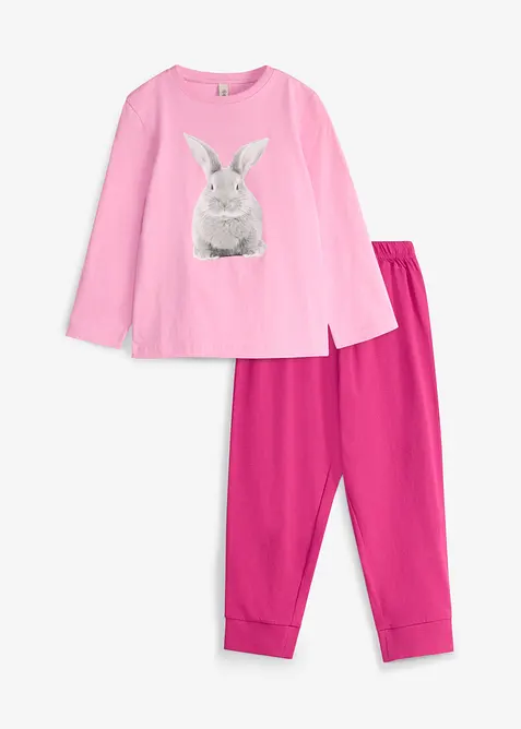 Pyjamas i 100% &oslash;kologisk bomull, bonprix