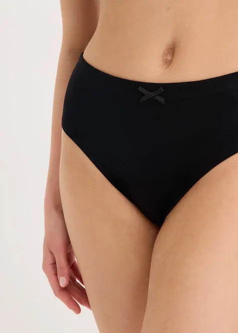 High leg-truse med bomull (6-pack), bonprix