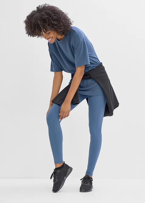 Oversized treningstopp med bomull, hurtigt&oslash;rkende, bonprix