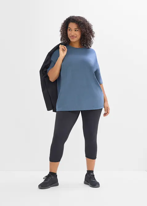 Oversized treningstopp med bomull, hurtigt&oslash;rkende, bonprix