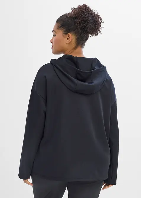 Oversized trenings-hoodie, hurtigt&oslash;rkende, bonprix