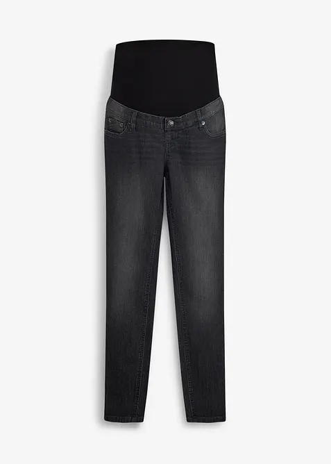 Elastiske mama jeans med &oslash;kologisk bomull, skinny, bonprix