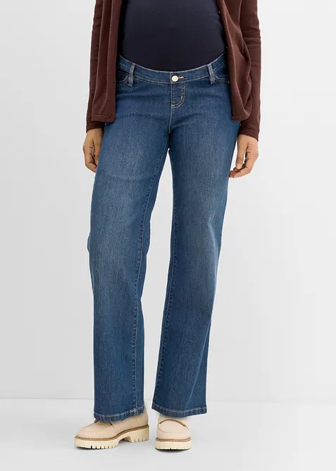 Mama jeans med &oslash;kologisk bomull, loose fit, bonprix