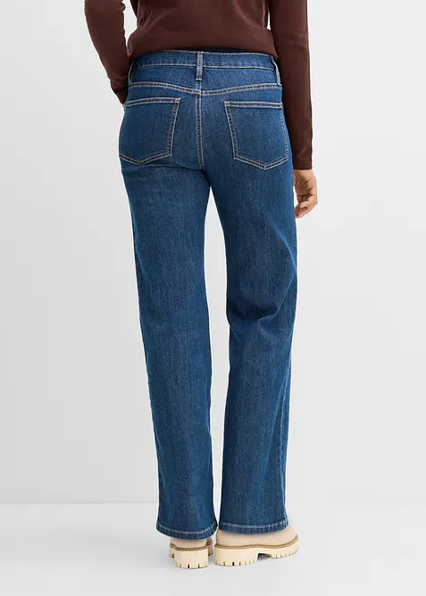 Mama jeans med &oslash;kologisk bomull, loose fit, bonprix
