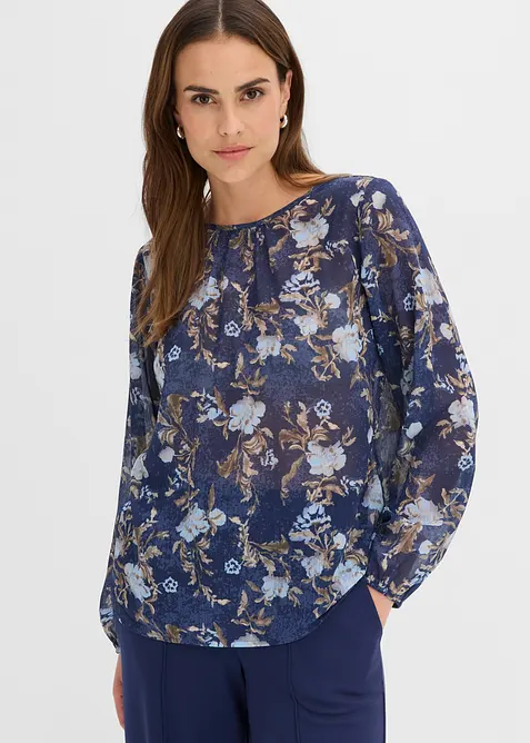 Tunika i transparent chiffon, bonprix