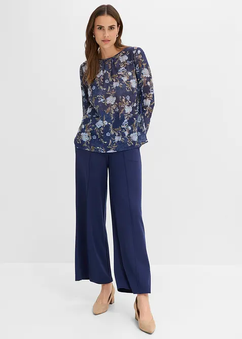 Tunika i transparent chiffon, bonprix