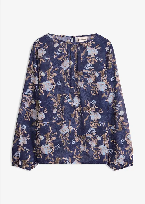 Tunika i transparent chiffon, bonprix