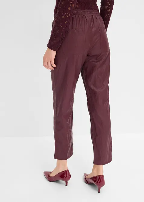 Pull on-bukse i imitert skinn, bonprix
