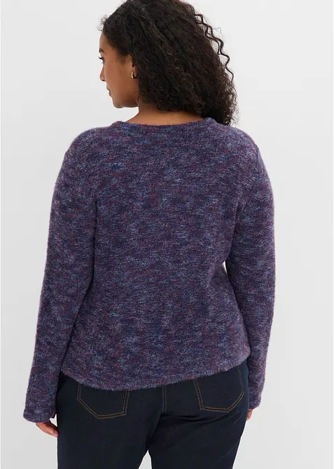 Cardigan med effektgarn, bonprix