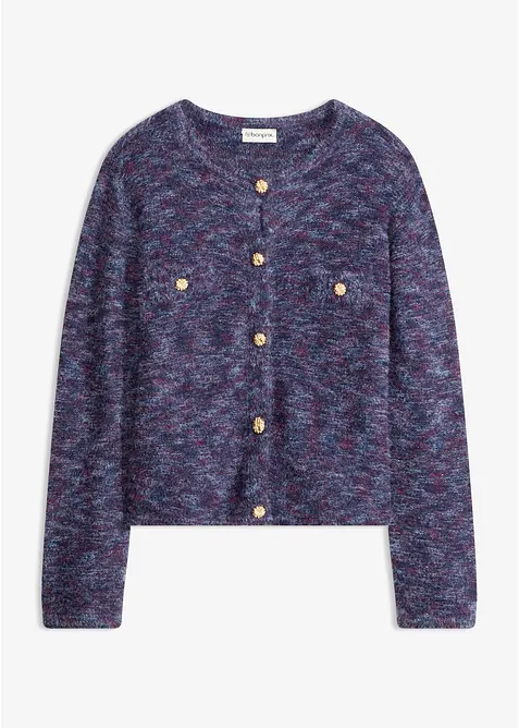 Cardigan med effektgarn, bonprix