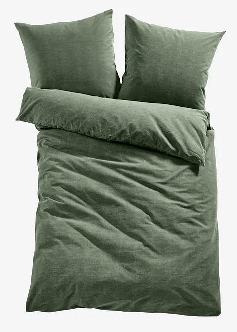 Flanellsengesett i linstil, bonprix