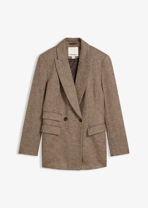 Blazer med myk ull, bonprix