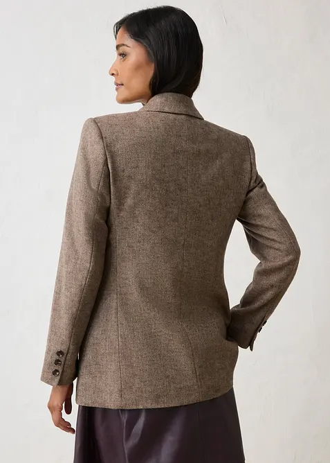 Blazer med myk ull, bonprix
