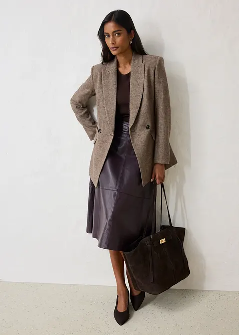Blazer med myk ull, bonprix