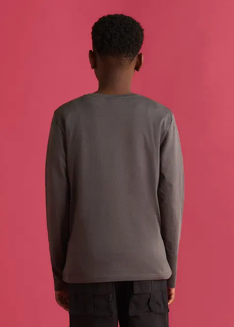 Langermet topp i myk, &oslash;kologisk bomull (2-pack), bonprix