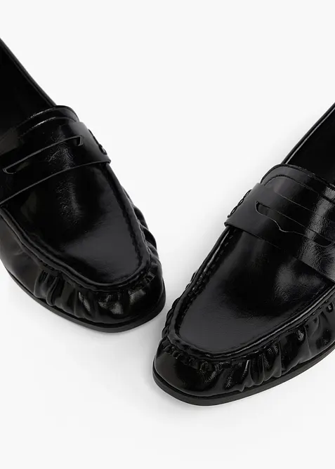 Loafers med rynking, bonprix