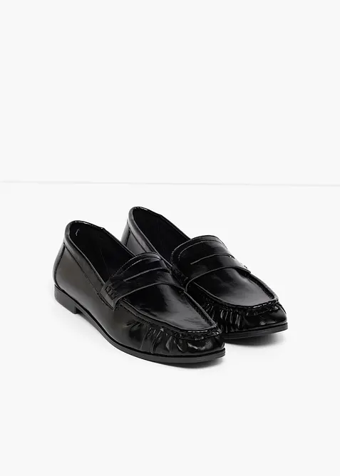 Loafers med rynking, bonprix