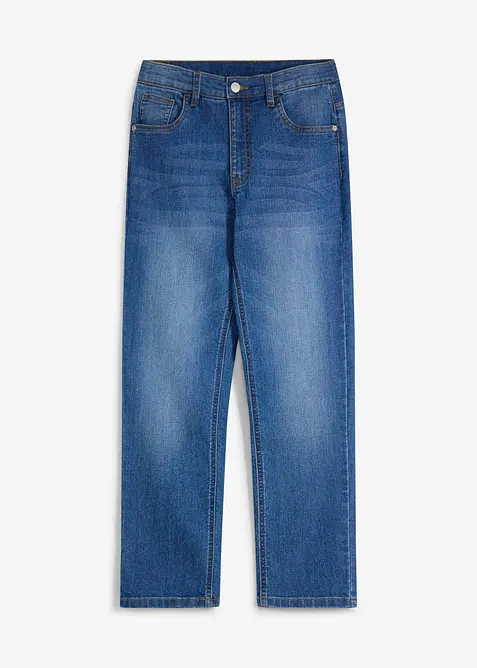 Regular fit jeans med stretch og justerbar linning, straight, bonprix
