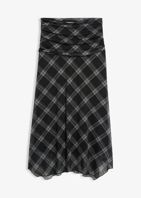 Jerseyskj&oslash;rt i tynn mesh, bonprix