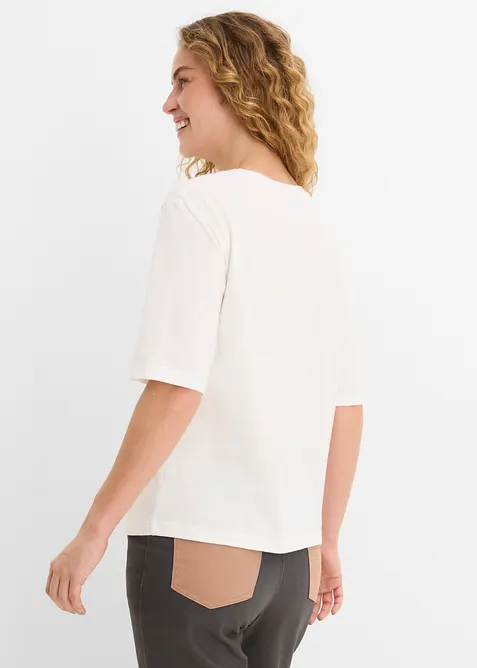 T-skjorte i 100% &oslash;kologisk bomull, bonprix