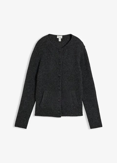 Ribbestrikket cardigan, bonprix