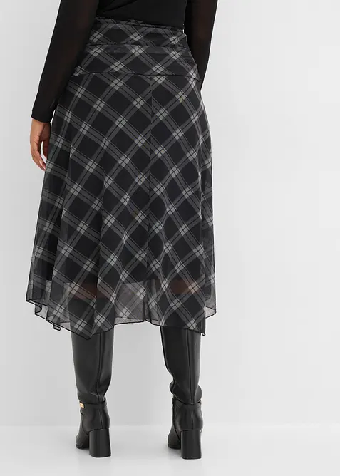 Jerseyskj&oslash;rt i tynn mesh, bonprix