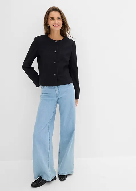 Kort blazer uten krage, bonprix