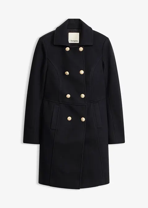 Kort k&aring;pe i ullstil, bonprix