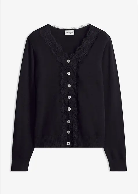 Cardigan i myk viskosemiks, bonprix