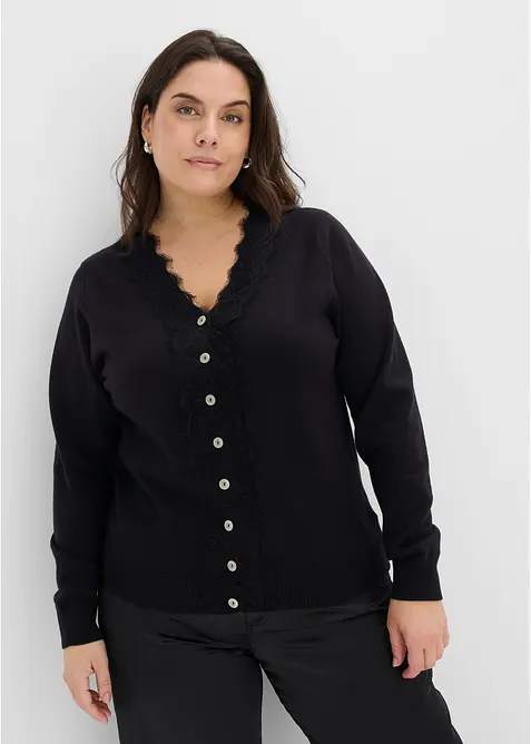 Cardigan i myk viskosemiks, bonprix