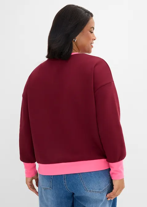 Sweatshirt i bomullsmiks, bonprix