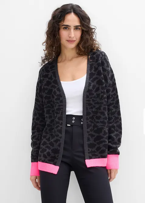 Grovstrikket cardigan, bonprix
