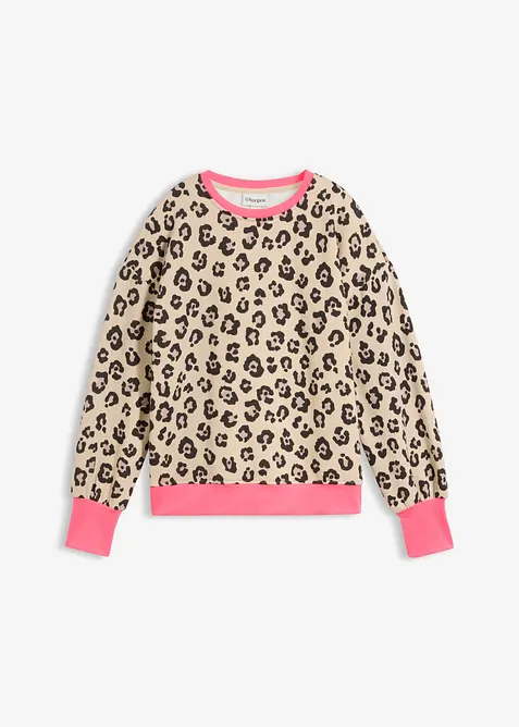 Sweatshirt i bomullsmiks, bonprix
