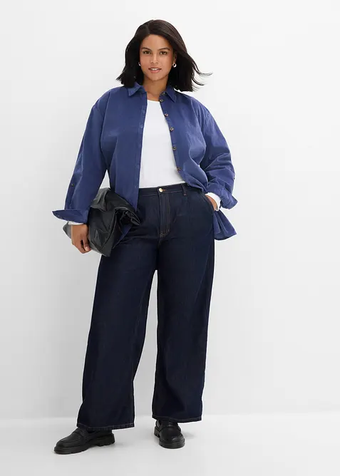 Wide leg jeans high waist, bonprix