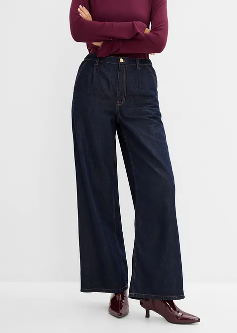 Wide leg jeans high waist, bonprix