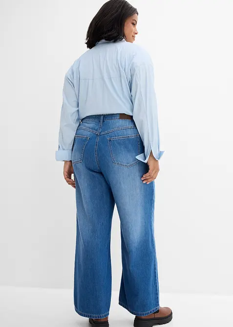 Wide leg jeans high waist, bonprix