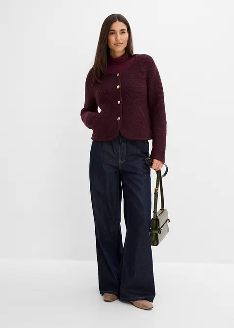 Cardigan i vid passform, bonprix